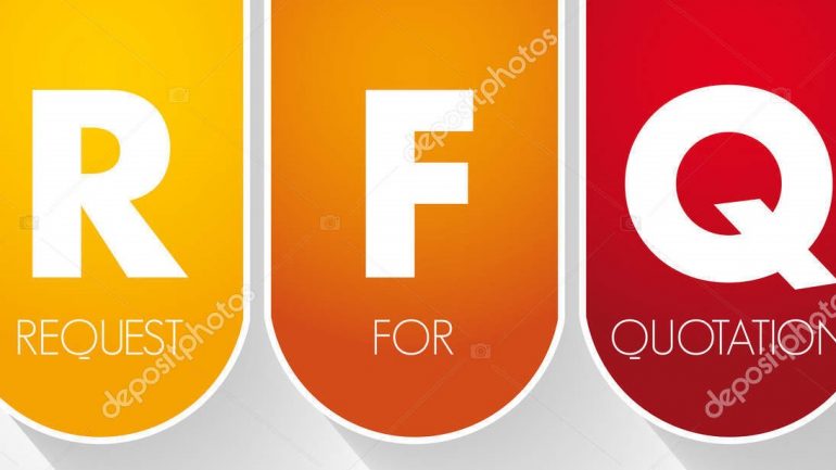 RFQ – Request For Quotation acronym, business concept background
